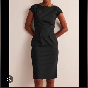 Boden Florrie Jersey Dress in Black Size 14L NWOT
